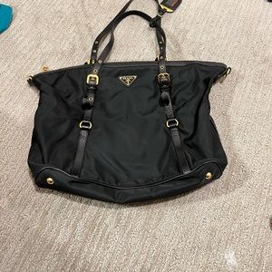 Prada nylon tote bag